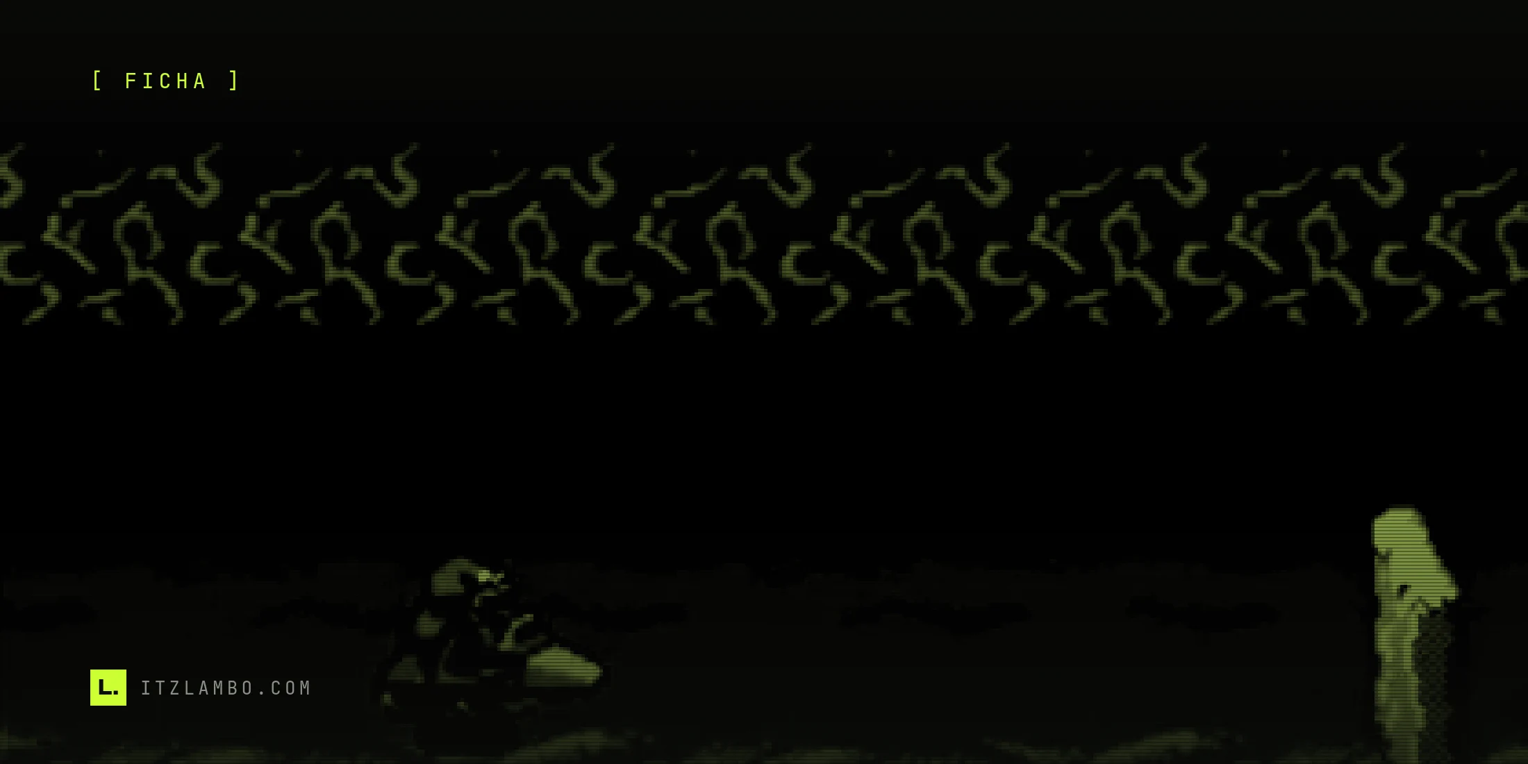 Fotograma del Turbo Tunnel en Battletoads de NES: un sapo verde va agazapado sobre una moto voladora turquesa por un camino rojo, con un obstáculo rosa en punta más adelante y las paredes del túnel, de textura orgánica morada y rosa, arriba y abajo del cuadro.